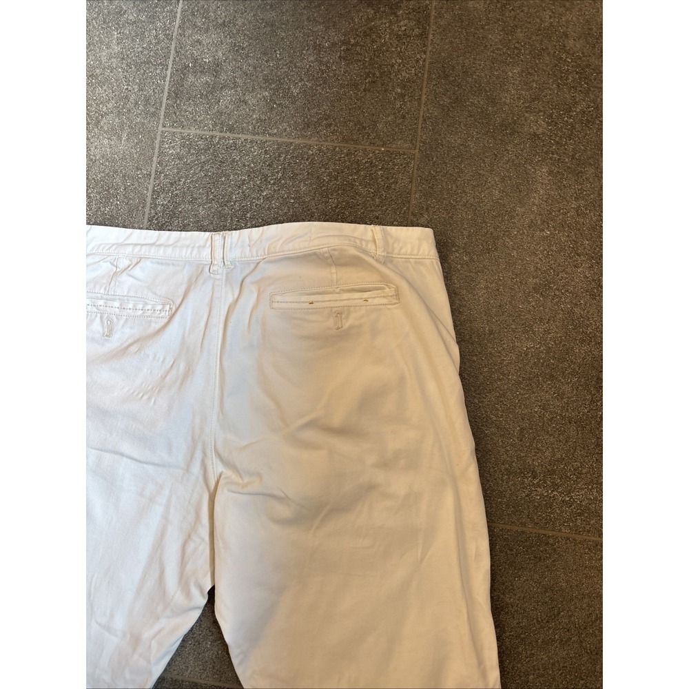 Anthropologie Pilcro Hyphen Stretch Cotton Chinos White  Women's Size 32 - Picture 15 of 16